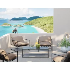 Outdoormöbel|KARE Design Sessel Cuby Garden Grau