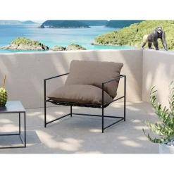 Outdoormöbel|KARE Design Sessel Cuby Garden Grau