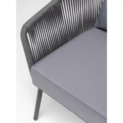 Outdoormöbel|KARE Design Sessel Elba Grau