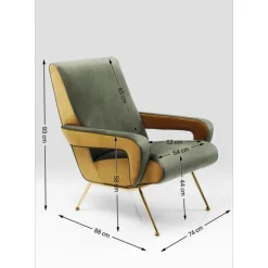 Sessel|KARE Design Sessel Luna High Grun