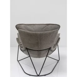 Sessel|KARE Design Sessel Mit Hocker Snuggle Grau (2/Tlg)