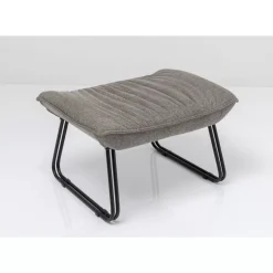 Sessel|KARE Design Sessel Mit Hocker Snuggle Grau (2/Tlg)