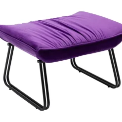 Sessel|KARE Design Sessel Mit Hocker Snuggle Lila (2/Tlg)