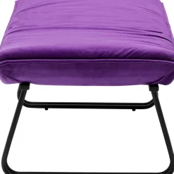 Sessel|KARE Design Sessel Mit Hocker Snuggle Lila (2/Tlg)