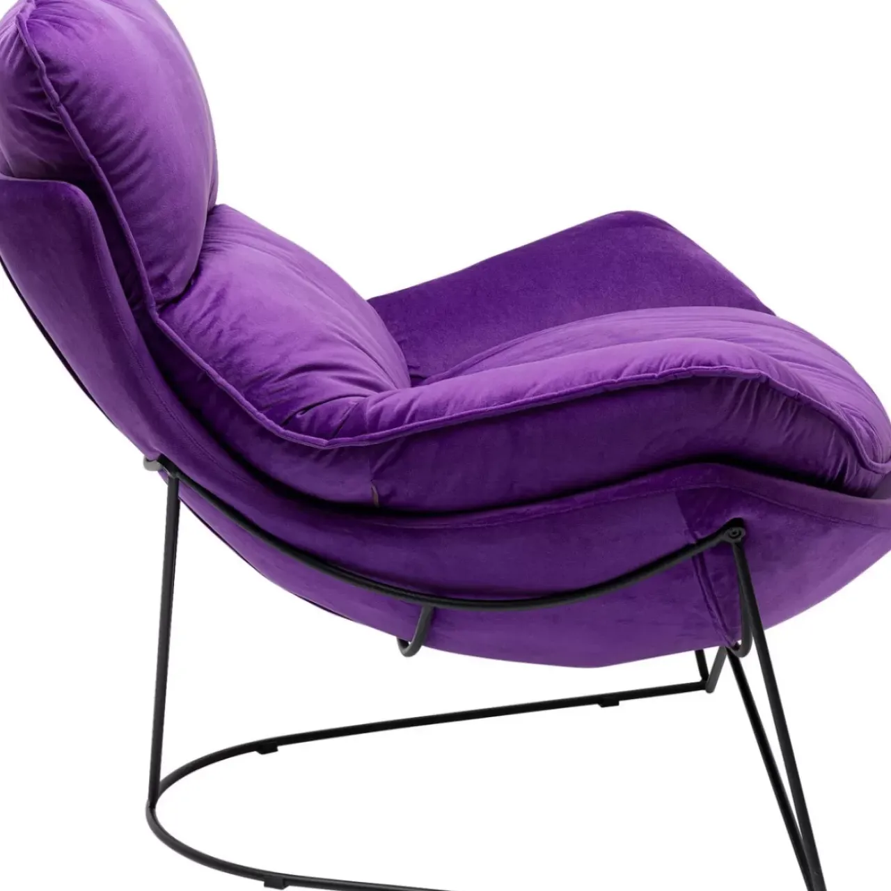 Sessel|KARE Design Sessel Mit Hocker Snuggle Lila (2/Tlg)