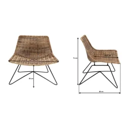 Outdoormöbel|KARE Design Sessel Sansibar Lounge