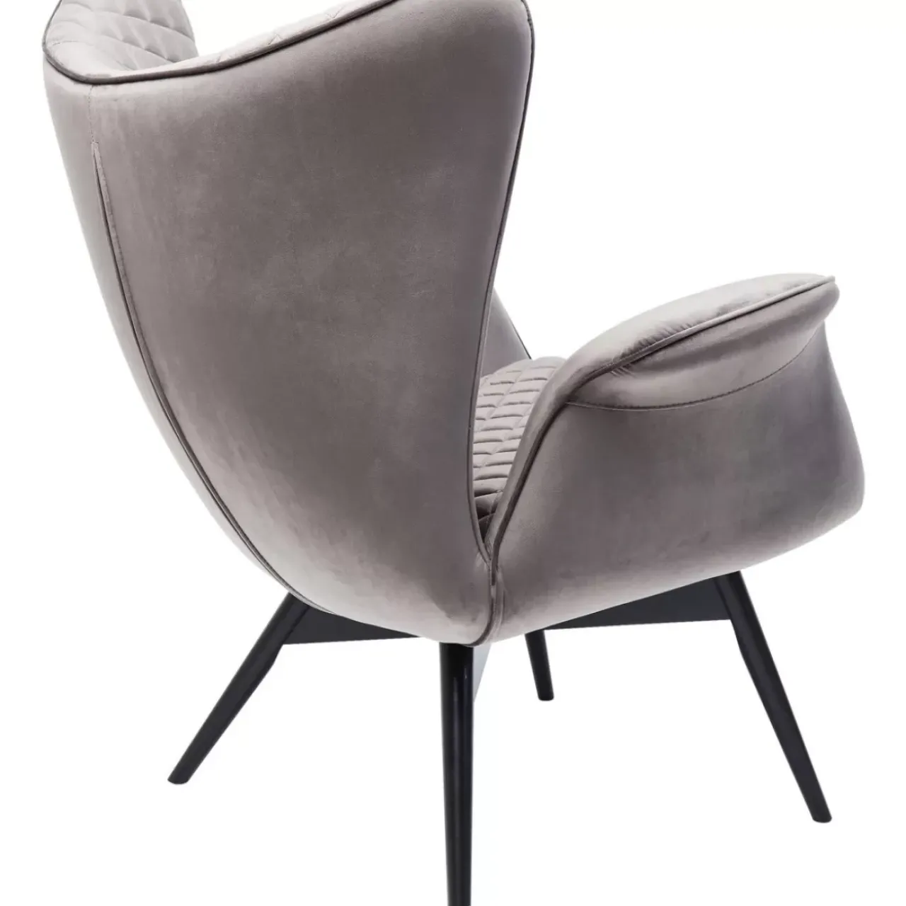 Sessel|KARE Design Sessel Tudor Velvet Silbergrau
