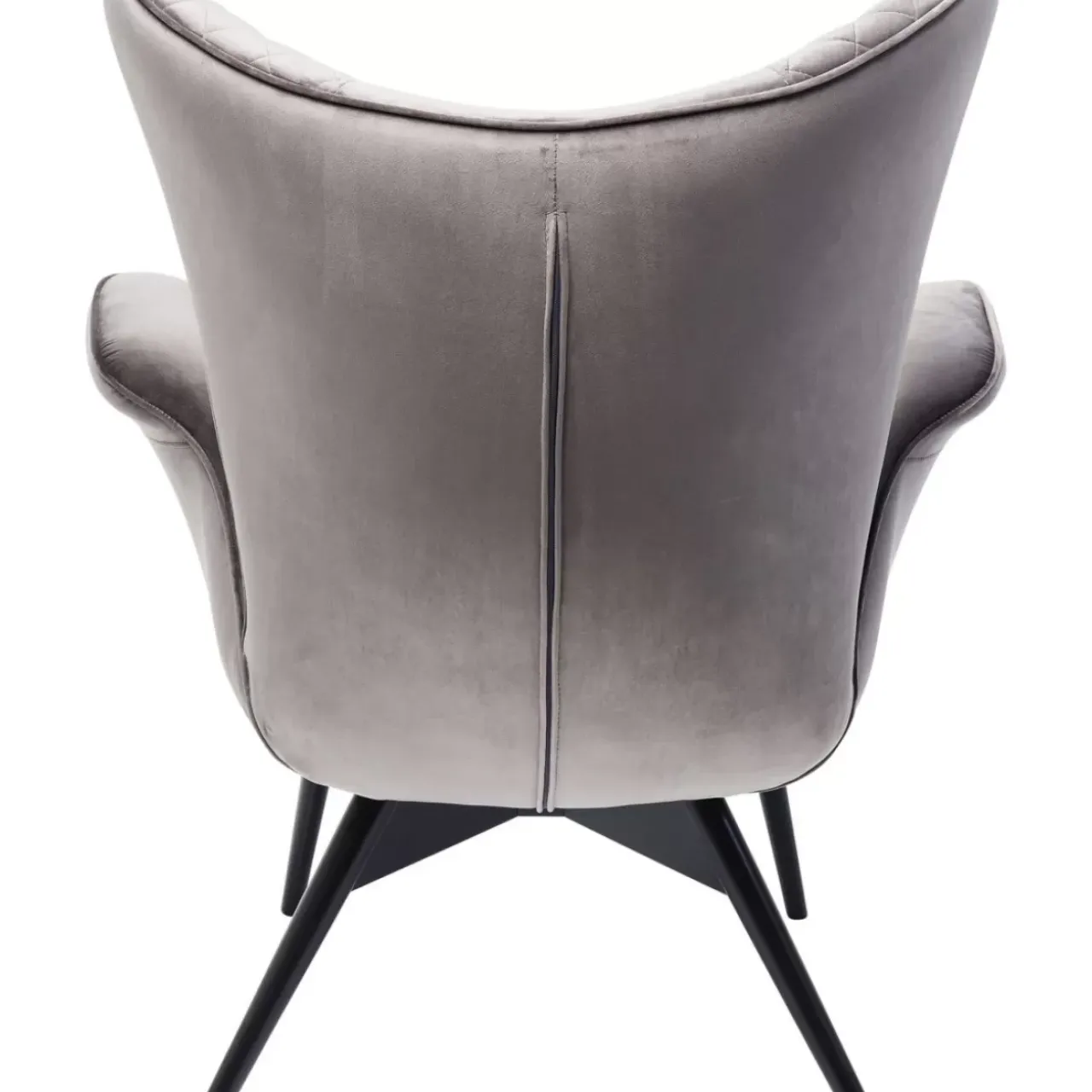 Sessel|KARE Design Sessel Tudor Velvet Silbergrau