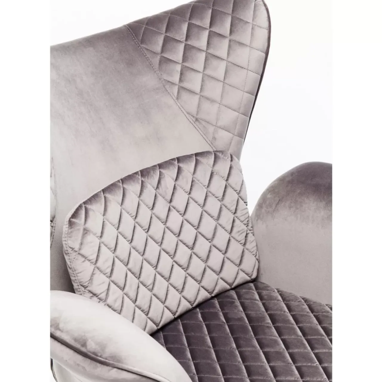 Sessel|KARE Design Sessel Tudor Velvet Silbergrau