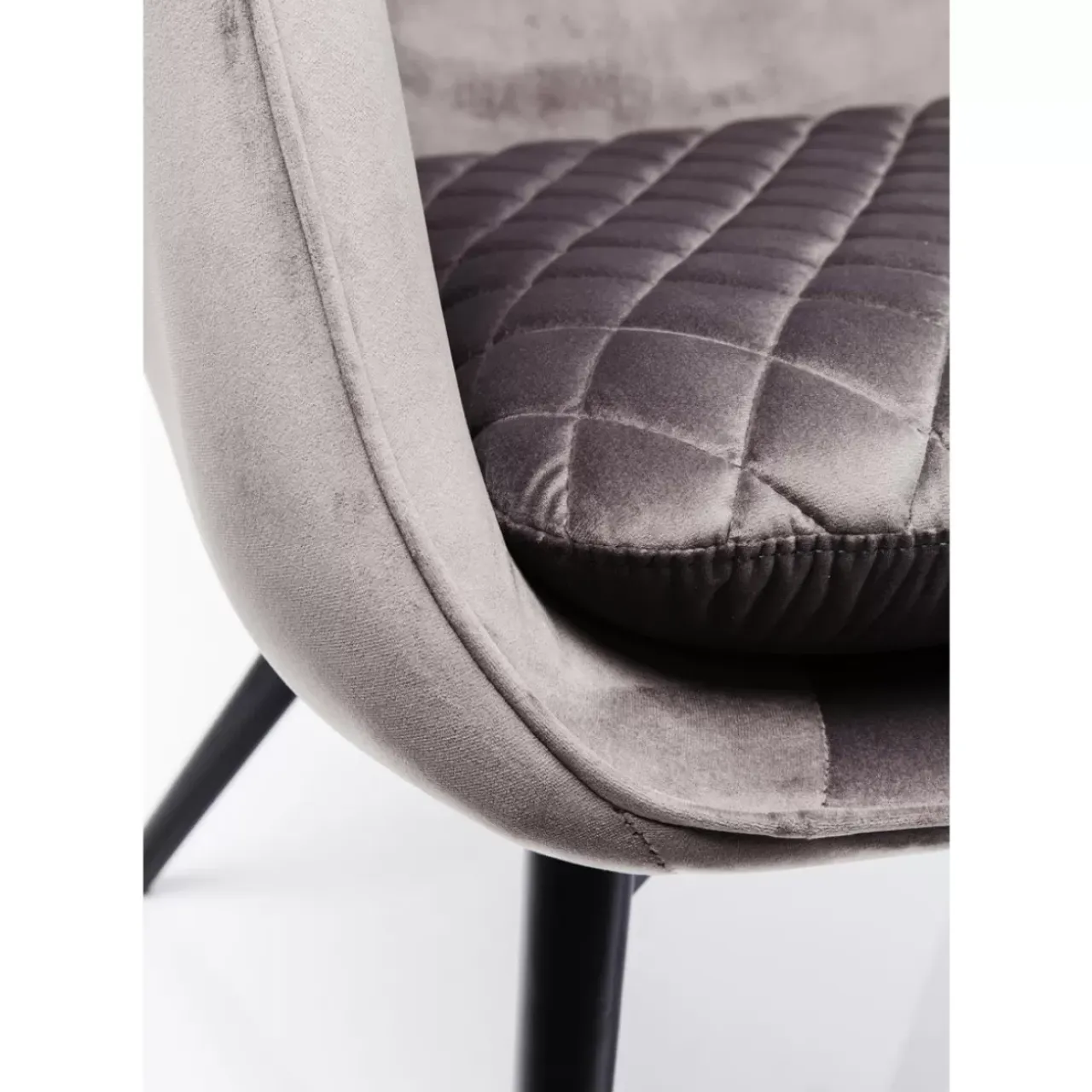 Sessel|KARE Design Sessel Tudor Velvet Silbergrau