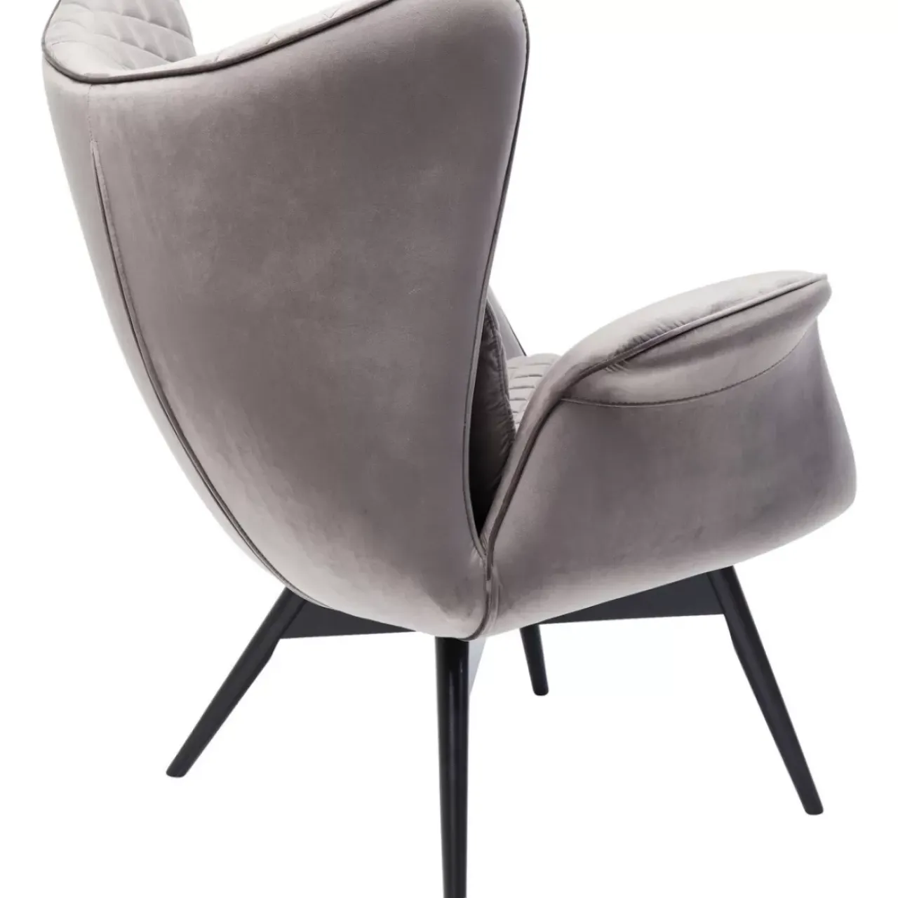 Sessel|KARE Design Sessel Tudor Velvet Silbergrau