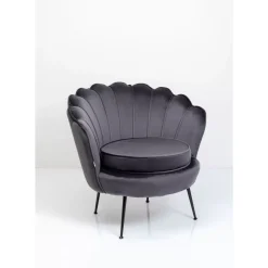 Sessel|KARE Design Sessel Water Lily Black Grau