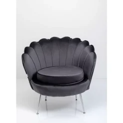 Sessel|KARE Design Sessel Water Lily Chrom Grau