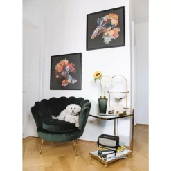 Sessel|KARE Design Sessel Water Lily Dunkel Grun