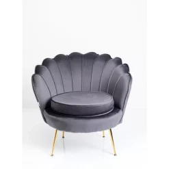 Sessel|KARE Design Sessel Water Lily Gold Grau