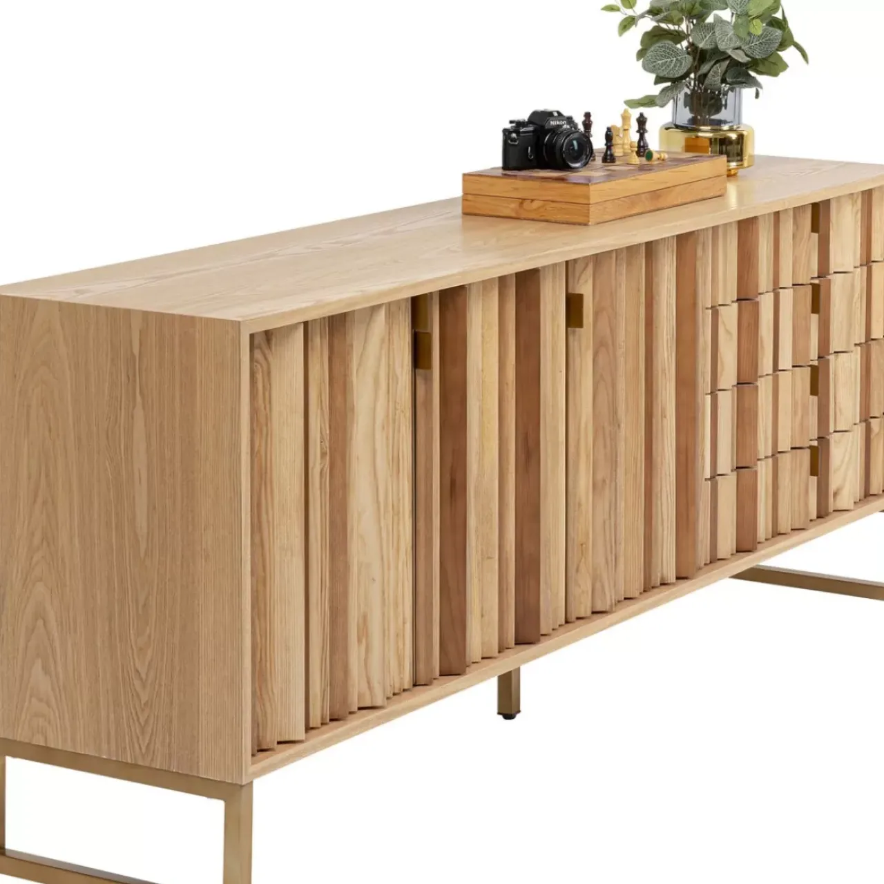 Kommoden & Sideboards|KARE Design Sideboard Concertina Natur 186X74Cm