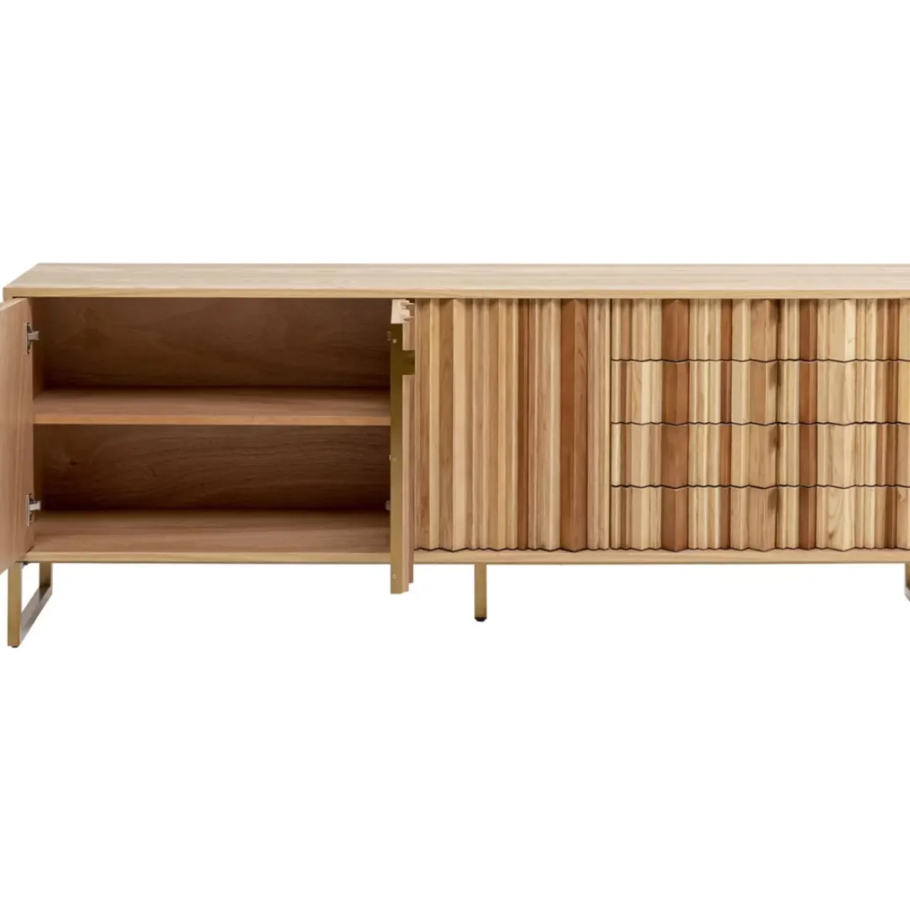 Kommoden & Sideboards|KARE Design Sideboard Concertina Natur 186X74Cm