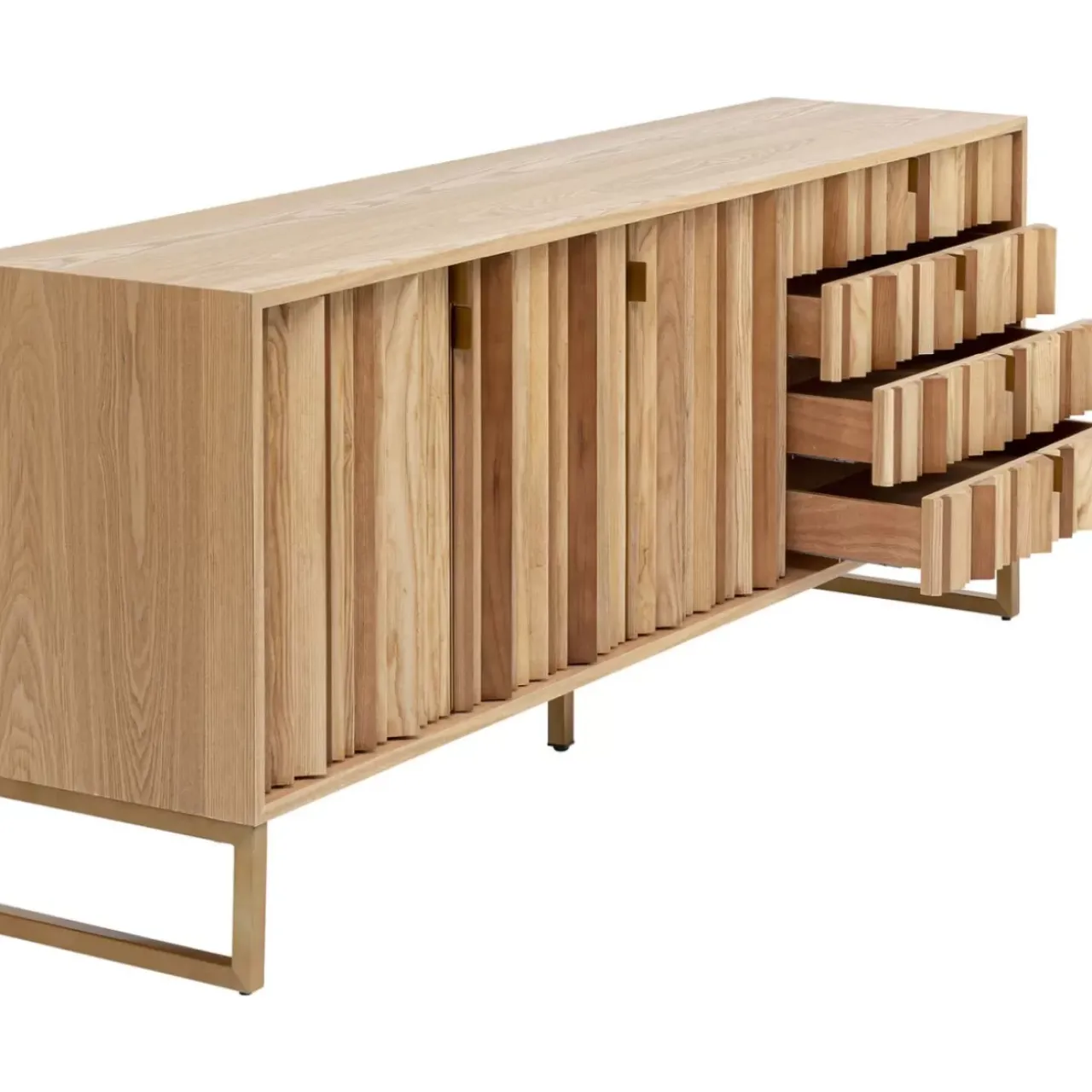 Kommoden & Sideboards|KARE Design Sideboard Concertina Natur 186X74Cm