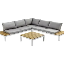 Outdoormöbel|KARE Design Sitzgruppe Holiday Weiss (4-Tlg.)