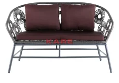 Outdoormöbel|KARE Design Sofa Ibiza Braun