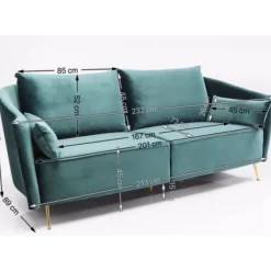 Sofas & Couches|KARE Design Sofa Vegas Forever 3-Sitzer Petrol
