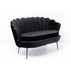 Sofas & Couches|KARE Design Sofa Water Lily 2-Sitzer Black Schwarz