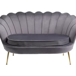 Sofas & Couches|KARE Design Sofa Water Lily 2-Sitzer Gold Grau