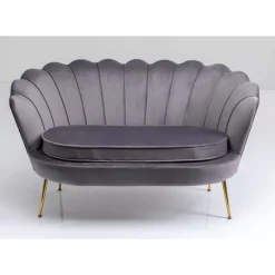 Sofas & Couches|KARE Design Sofa Water Lily 2-Sitzer Grau 132Cm