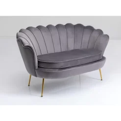 Sofas & Couches|KARE Design Sofa Water Lily 2-Sitzer Grau 132Cm