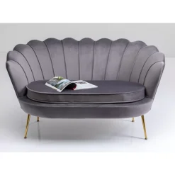 Sofas & Couches|KARE Design Sofa Water Lily 2-Sitzer Grau 132Cm
