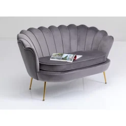 Sofas & Couches|KARE Design Sofa Water Lily 2-Sitzer Grau 132Cm