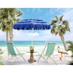 Outdoor|KARE Design Sonnenschirm Hawaii Blau