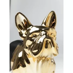 Deko & Geschenkartikel|KARE Design Spardose Bulldog Gold-Schwarz