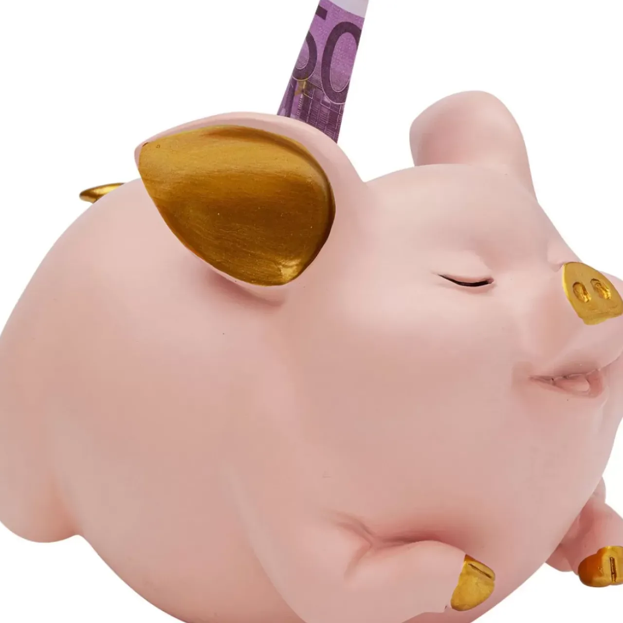 Deko & Geschenkartikel|KARE Design Spardose Happy Pig Rosa