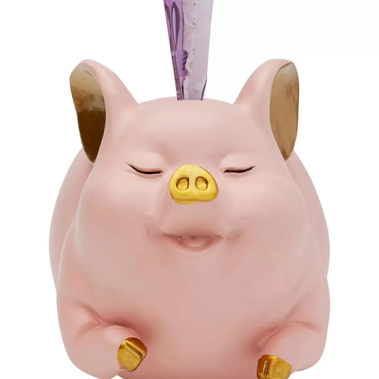 Deko & Geschenkartikel|KARE Design Spardose Happy Pig Rosa
