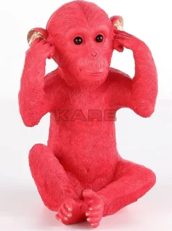 Deko & Geschenkartikel|KARE Design Spardose Monkey Kikazaru Rot
