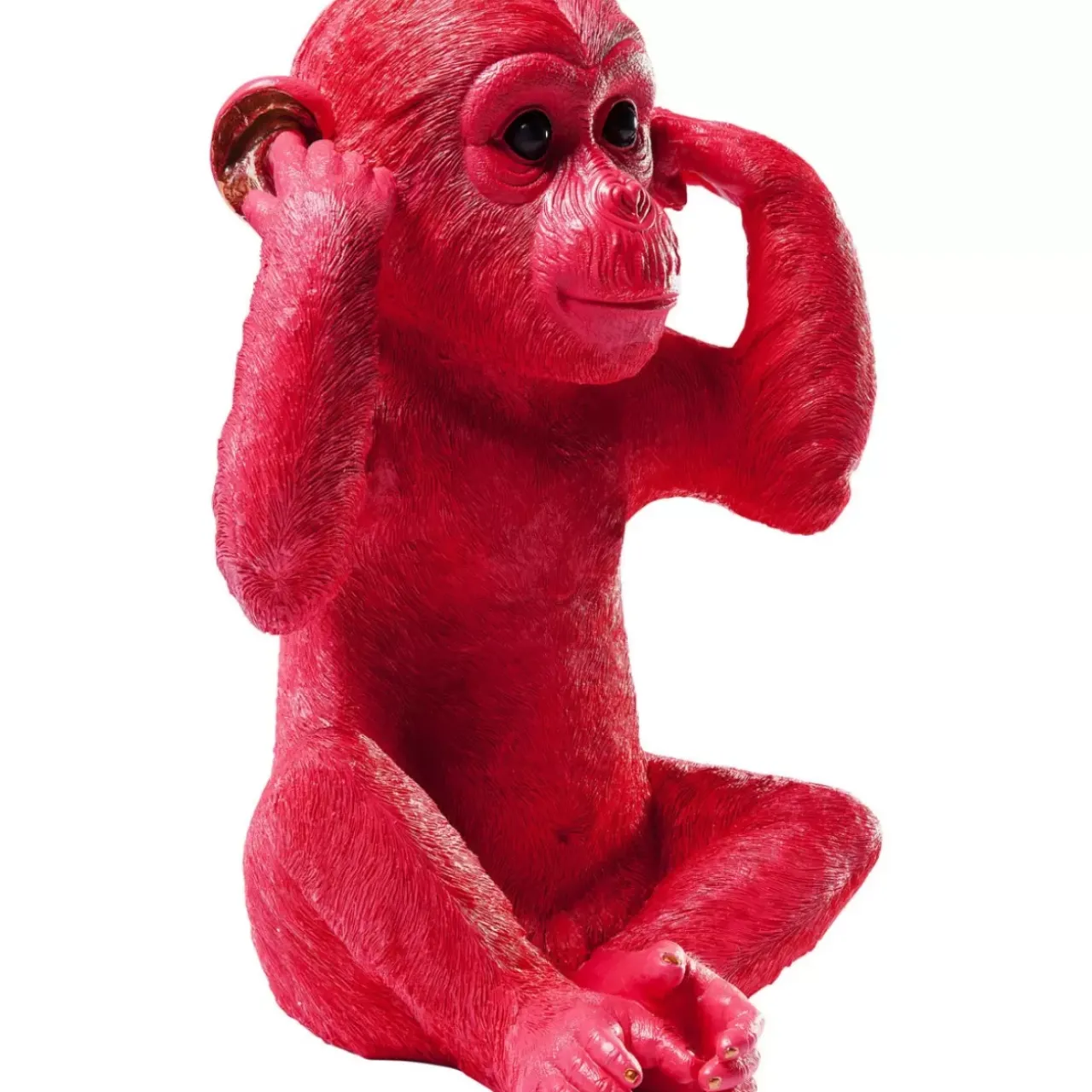 Deko & Geschenkartikel|KARE Design Spardose Monkey Kikazaru Rot