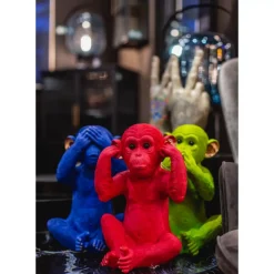 Deko & Geschenkartikel|KARE Design Spardose Monkey Kikazaru Rot