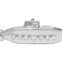 Deko & Geschenkartikel|KARE Design Spardose Submarine Silber 11Cm