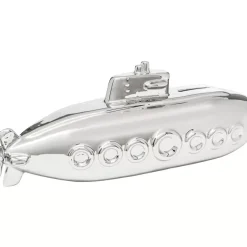 Deko & Geschenkartikel|KARE Design Spardose Submarine Silber 11Cm