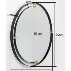 Spiegel|KARE Design Spiegel Betsy Frame Round Metal 90O