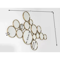 Spiegel|KARE Design Spiegel Bubbles Messing 183X93Cm