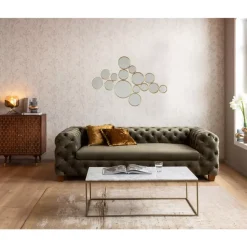 Spiegel|KARE Design Spiegel Bubbles Messing 183X93Cm