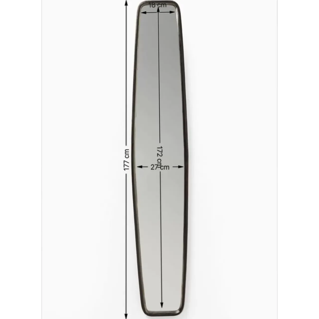 Spiegel|KARE Design Spiegel Clip Black 32X177Cm