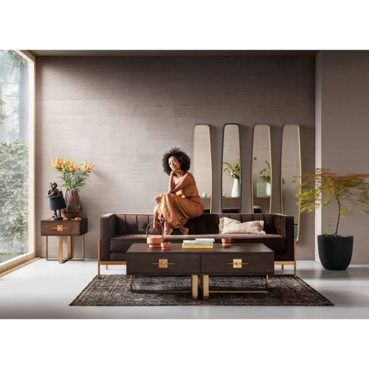 Spiegel|KARE Design Spiegel Clip Black 32X177Cm