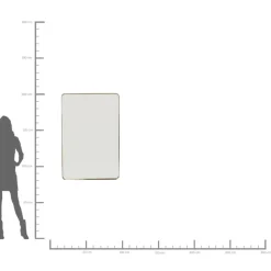 Spiegel|KARE Design Spiegel Curve Mo Brass 80X120Cm