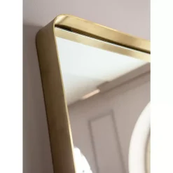 Spiegel|KARE Design Spiegel Curve Rectangular Brass 70X200Cm