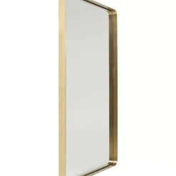Spiegel|KARE Design Spiegel Curve Rectangular Brass 80X120Cm