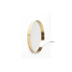 Spiegel|KARE Design Spiegel Curve Round Brass O60Cm