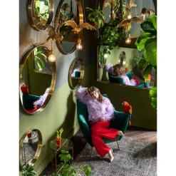 Spiegel|KARE Design Spiegel Curve Round Brass O60Cm